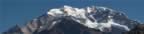 Summit of Aconcagua (22,000 feet) from tourist trail 10,000 feet. (39kb)